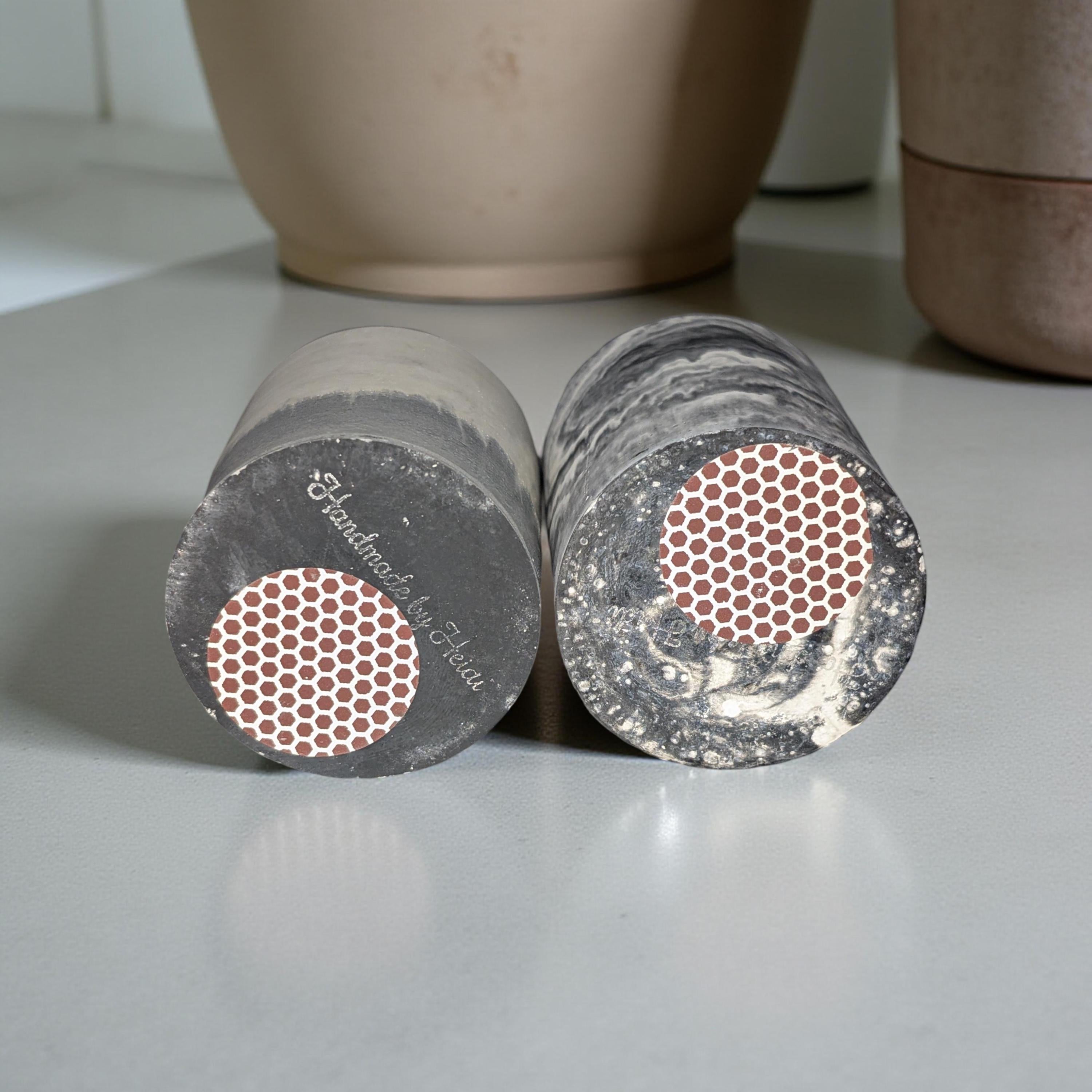 Handmade Concrete Match Holder with Striker: Modern Home Decor