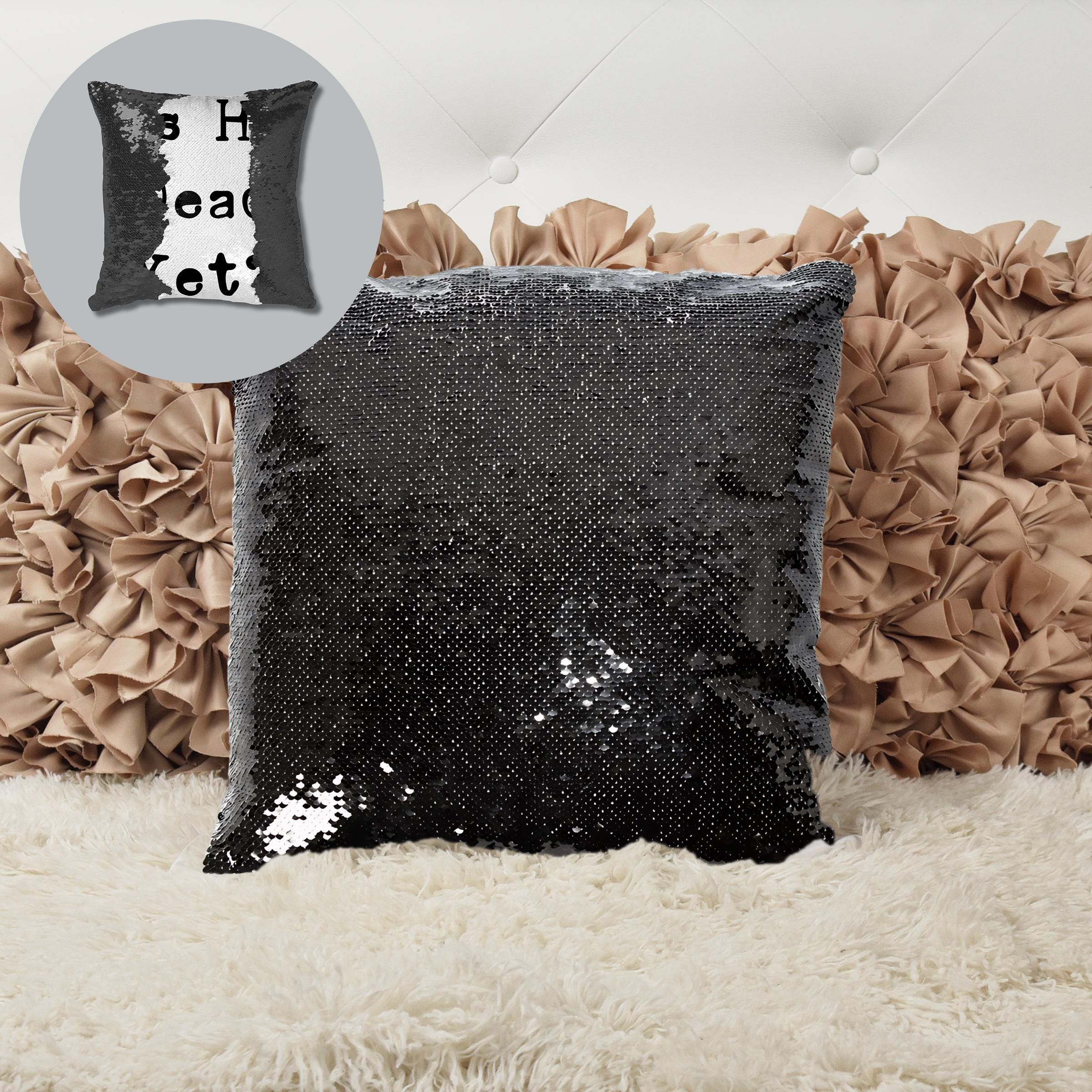 Funny Anti Trump Sequin Reversible Pillow Case, Is He Dead Yet Pillow Cover, Funny Mother&amp;