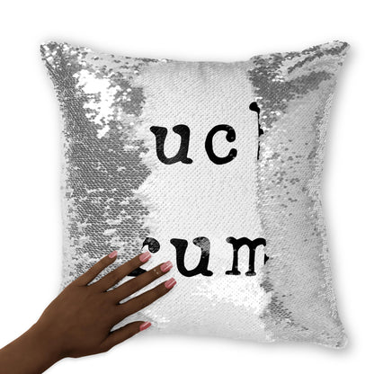 Funny Anti Trump Sequin Reversible Pillow Case, Subtle F*ck Trump Pillow Cover, Funny Mother&amp;