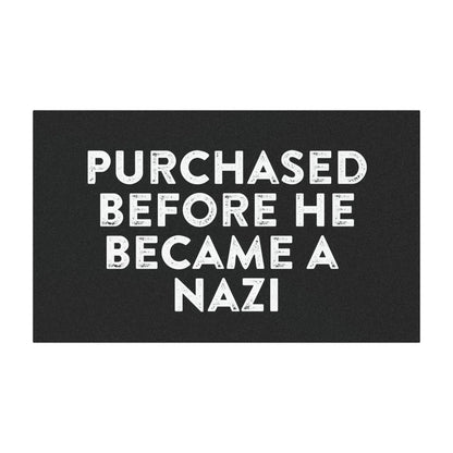 Purchased Before He Became a Nazi Bumper Magnet, Anti-Elon Car Magnet, Sarcastic Tesla Magnet