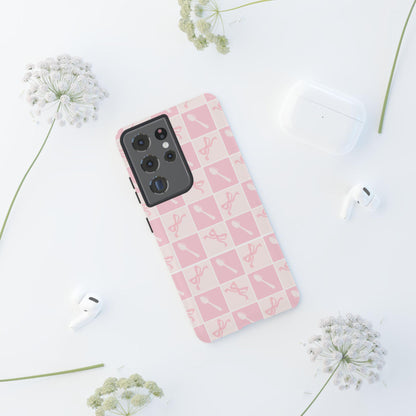 Spoonie Samsung Galaxy Google Pixel Tough Case | Coquette Bows &amp; Spoons | Chronic Illness Spoon Theory Case | Gift for Spoonie 25 24 23 22