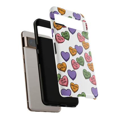 Spoonie Affirmation Samsung Galaxy Google Pixel Tough Case | Chronic Illness Pastel Heart Case | Support Gift for Spoonie 25 24 23 22 21 20