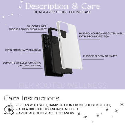 Spoonie Affirmation Samsung Galaxy Google Pixel Tough Case | Chronic Illness Pastel Heart Case | Support Gift for Spoonie 25 24 23 22 21 20