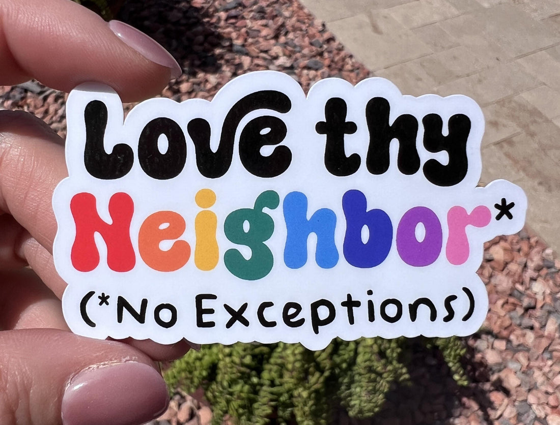 Pride Sticker Bundle, 5 LGBTQIA+ Ally Stickers, Queer Joy Rainbow Decals, 2 or 3 Inch, Clear or Holographic