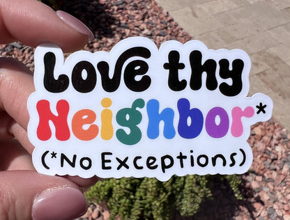 Pride Sticker Bundle, 5 LGBTQIA+ Ally Stickers, Queer Joy Rainbow Decals, 2 or 3 Inch, Clear or Holographic