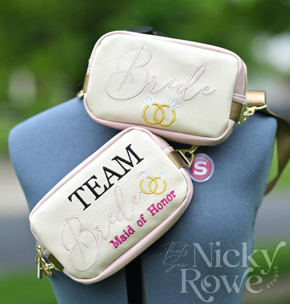 REVERSIBLE Bridal Party + Bachelorette Party Fanny Pack - Handmade, NO AI