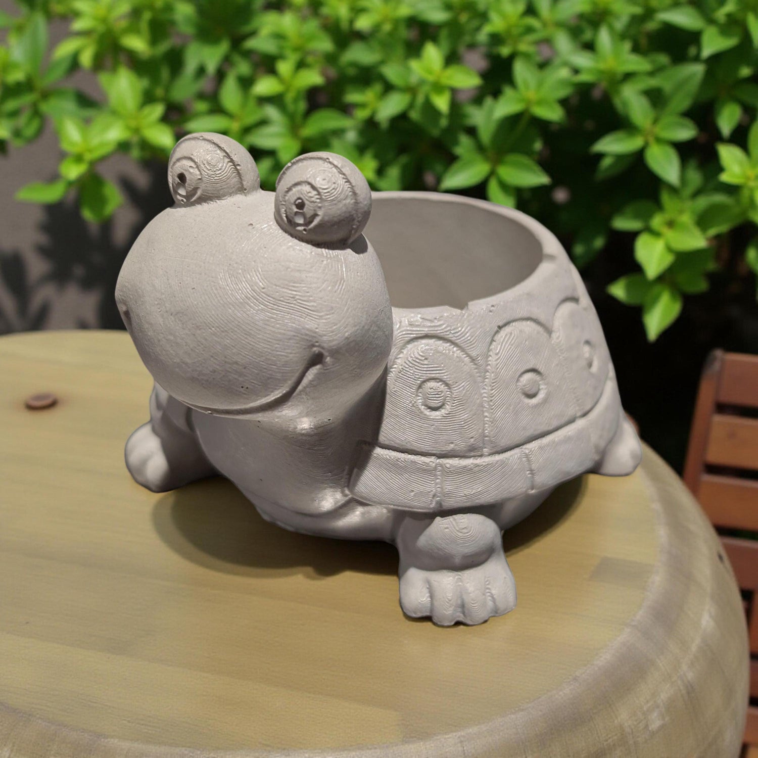 Smiling Concrete Turtle Planter(Indoor/Outdoor Use)