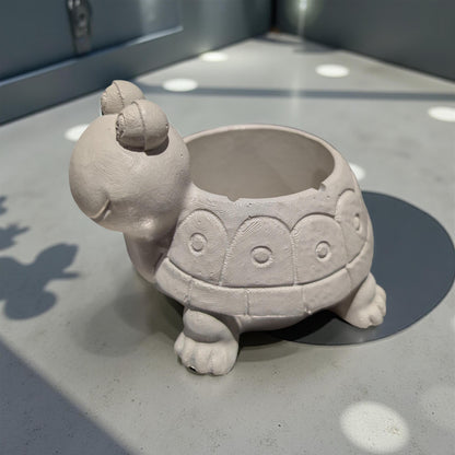 Smiling Concrete Turtle Planter(Indoor/Outdoor Use)