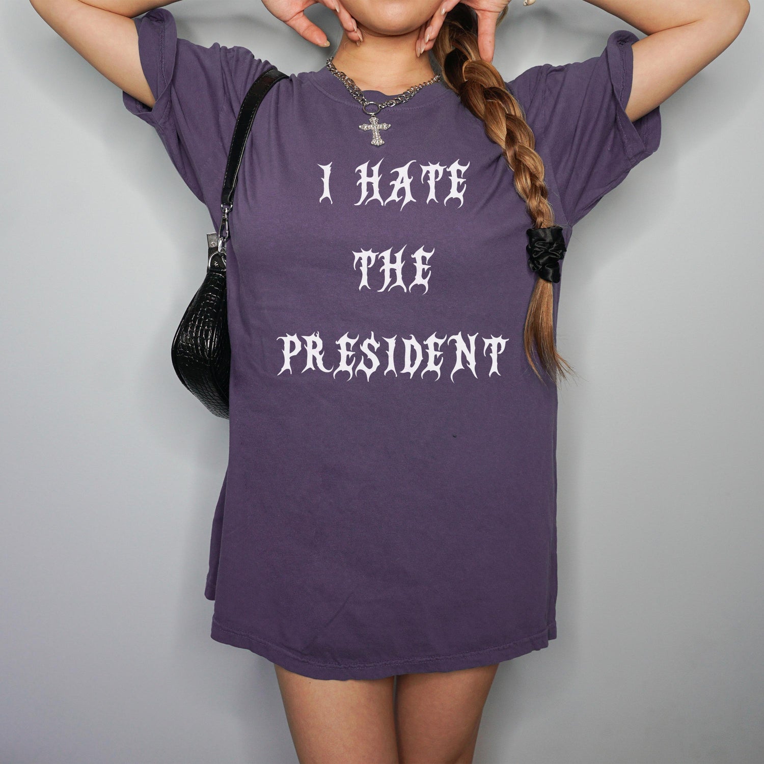 I Hate The President T-Shirt, Funny Statement Tee, Political Humor Shirt, Bold Graphic Tee, Casual Wear, Gift Idea