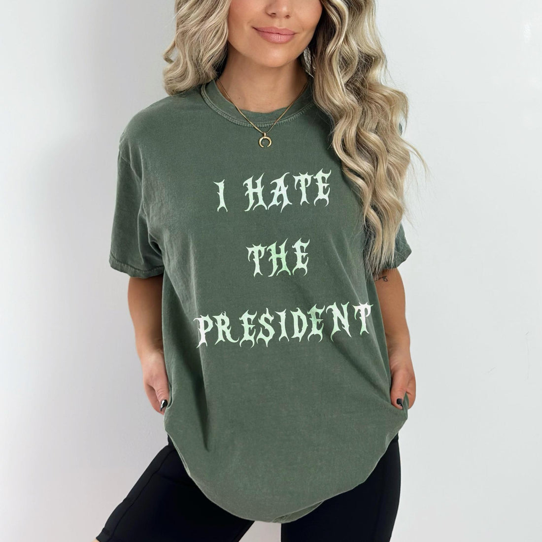 I Hate The President Shirt, Statement Tee, Unisex Graphic Tee, Casual Funny Quote Shirt, Trendy Political Shirt