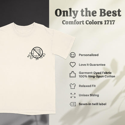 Comfort Colors 1717 T-Shirt, Relaxed Fit Tee, Unisex Sizing Shirt, Sewn-in Twill Label Top, Garment-Dyed Cotton בל