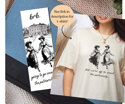Fight the Patriarchy Bookmark | Fight the Patriarchy Read More Books | Meadowlark Nest | Feminist Bookmarks