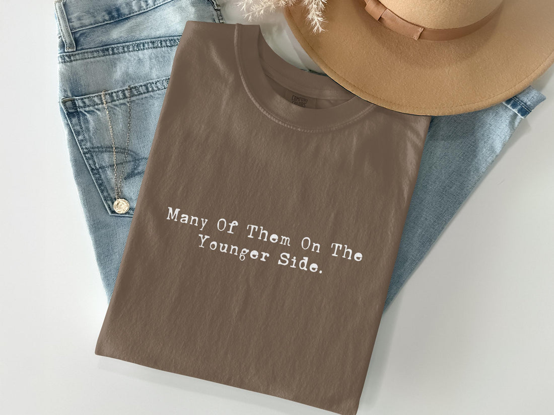 Graphic Tee Many Of Them On The Younger Side, Trendy Casual Graphic T-Shirt, Fun Graphic Shirt, Unisex Statement Tee