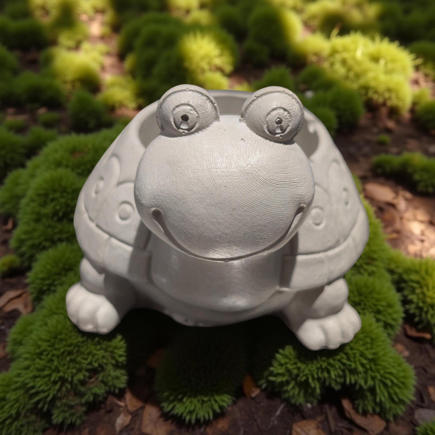 Smiling Concrete Turtle Planter(Indoor/Outdoor Use)