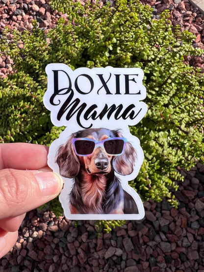 Dachshund Mom Sticker | Doxie Dog | Wiener Dog Sticker