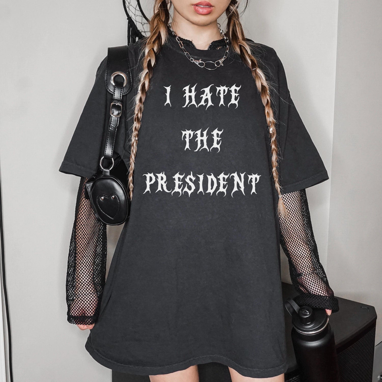 Graphic Tee, Gothic Style Shirt, Statement T-Shirt, Edgy Fashion Top, Grunge Aesthetic Clothing, Bold Print Tee, Unique Graphic T-Shirt
