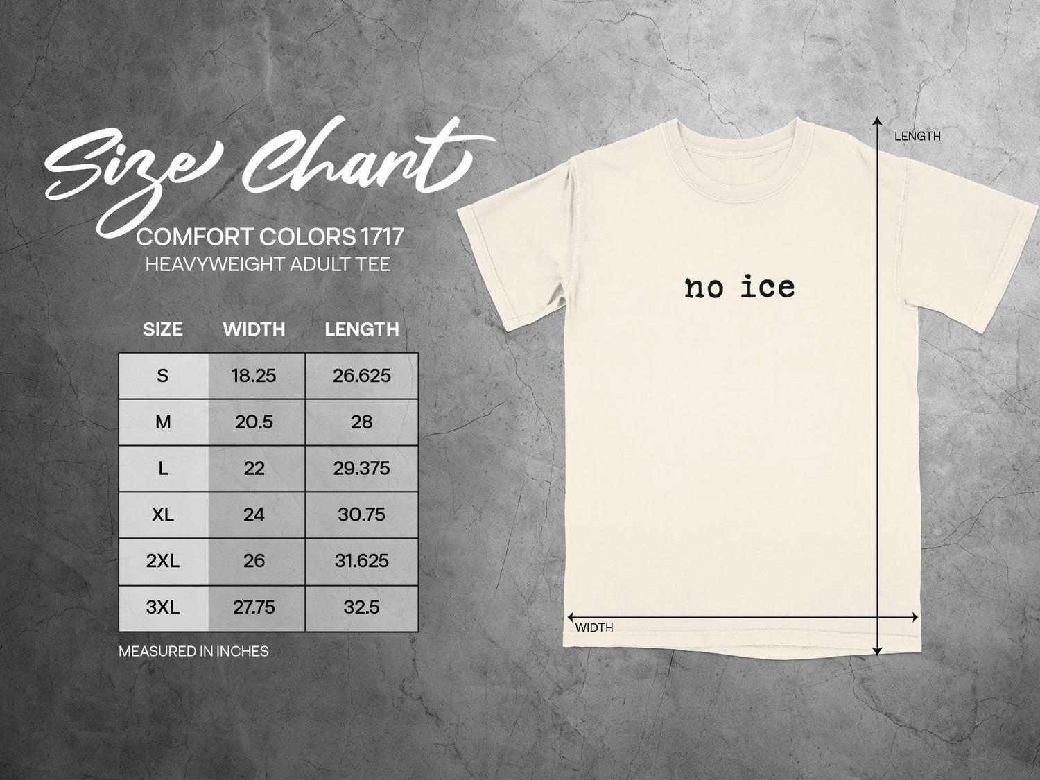 No ice graphic tee, comfort colors 1717, funny quote shirt, minimalist unisex tshirt, casual short sleeve top, gift for him or her