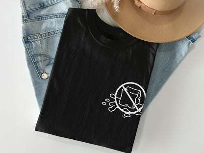 Rose Graphic T-Shirt, Minimalist Art Tee, Casual Black Shirt, Trendy Graphic Tee, Unisex Streetwear, Fashionable Outfit Idea, Gift