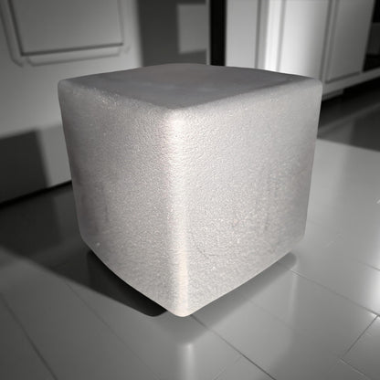 Minimalist Concrete Door Stop: Modern Cube Bookend, Industrial Decor