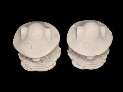 Mini Concrete Mushroom House: Paintable Fairy Garden Decor, 3.5&amp;quot;