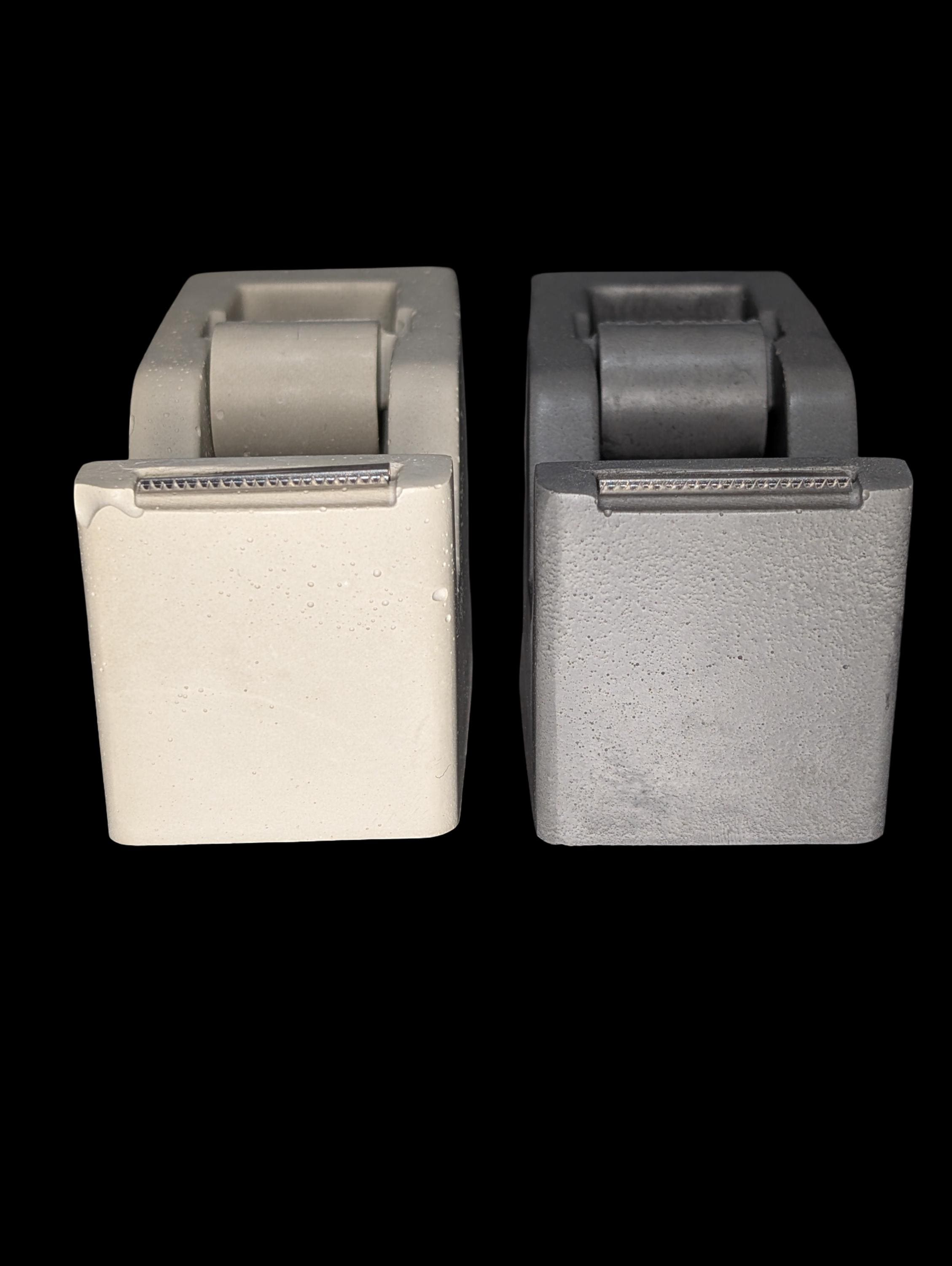 Minimalist Concrete Tape Dispenser: Modern Cement Desk Accessory, Natural or Gray