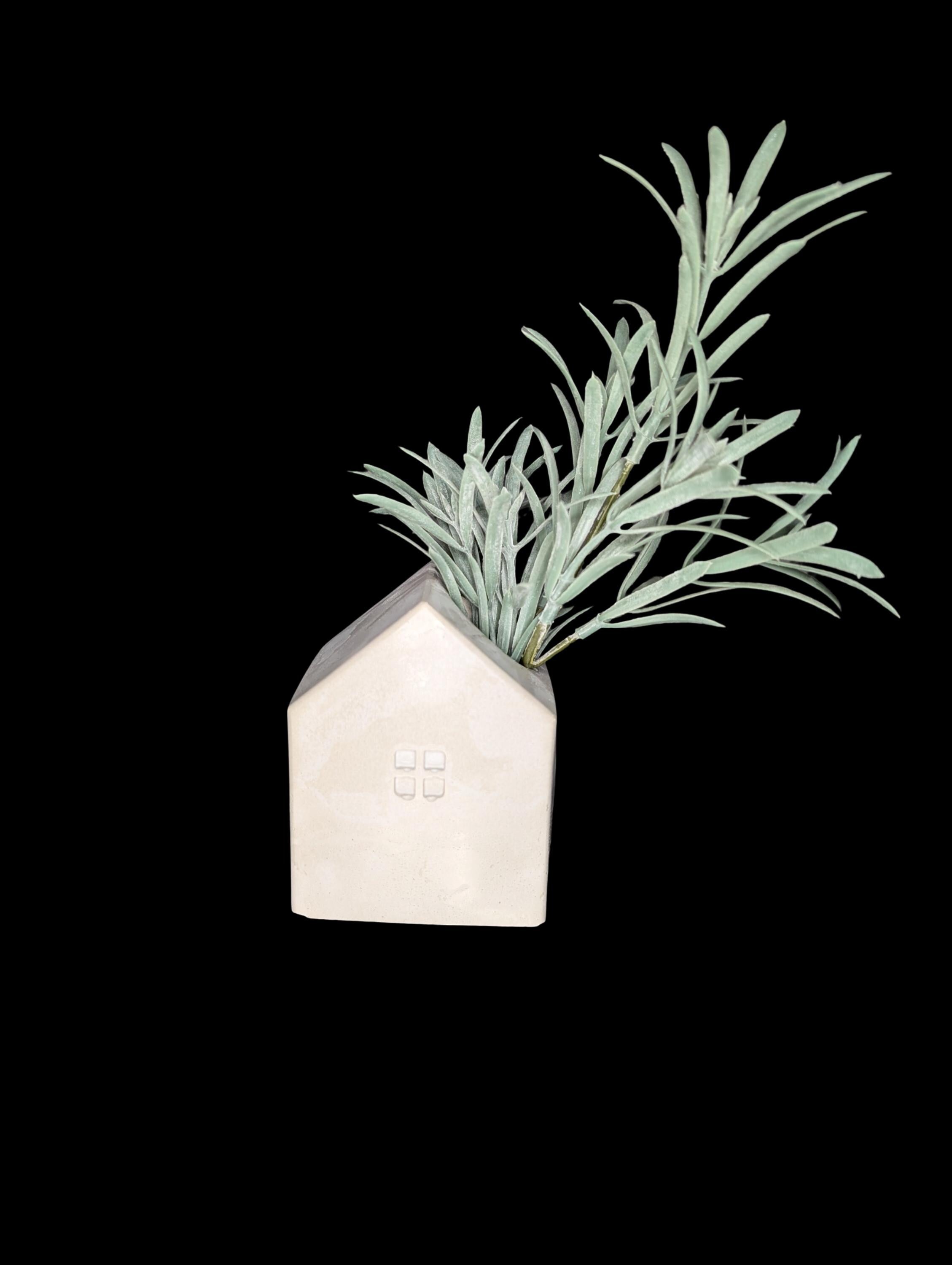 Handmade Concrete House Set | Multi-Use Succulent Planter or Candle Holder | Modern Housewarming Gift | Unique Minimalist Mantel Decor
