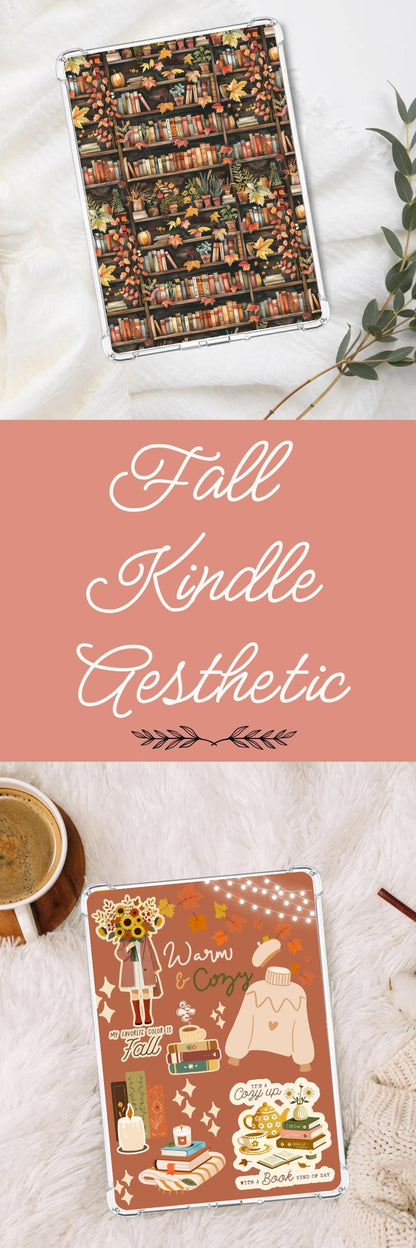 Fall Bookstore Kindle Insert: Bookish Ereader Accessory