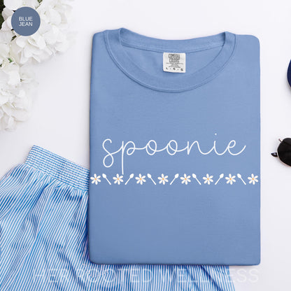 Spoonie Shirt | Spoon Theory Awareness Comfort Colors Tee | Spoonie Support Gift | Chronic Illness Invisible Hidden Disability Spoony Tshirt
