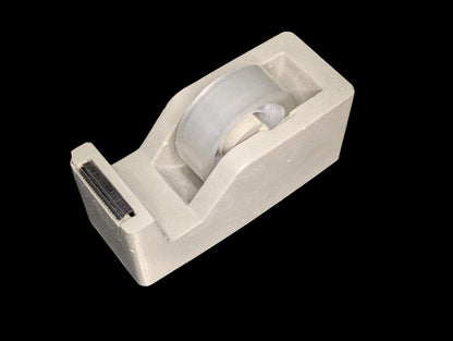 Minimalist Concrete Tape Dispenser: Modern Cement Desk Accessory, Natural or Gray