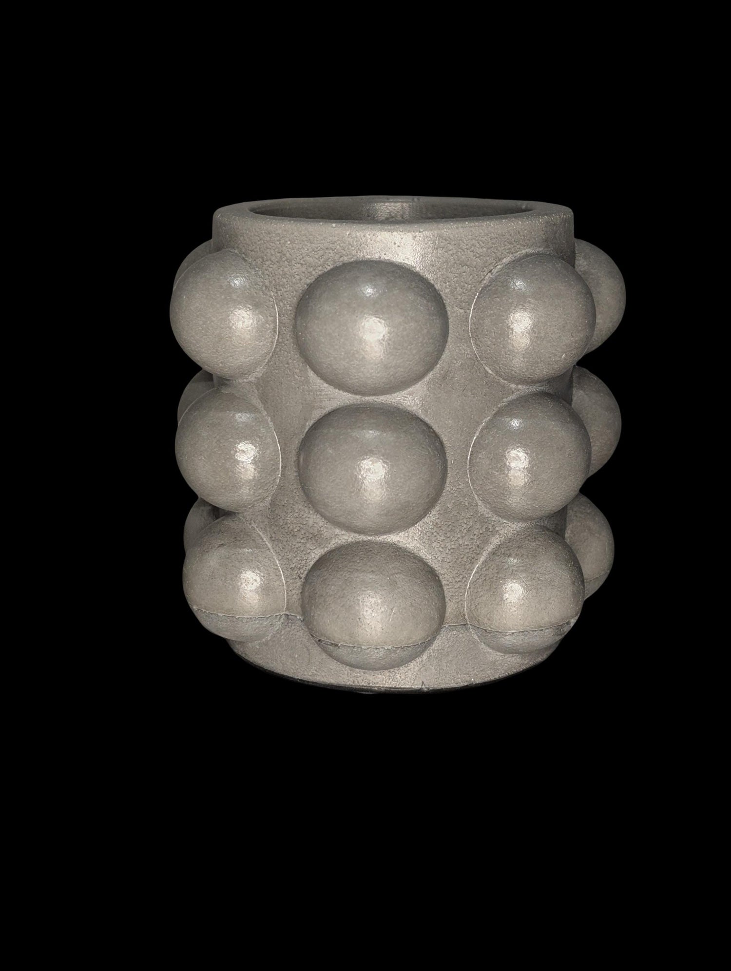 Modern Concrete Bubble Jar: Decorative Storage Organizer