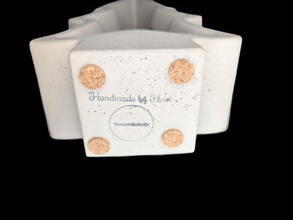 Concrete Christmas Tree Tea Light Holder: Modern Holiday Decor