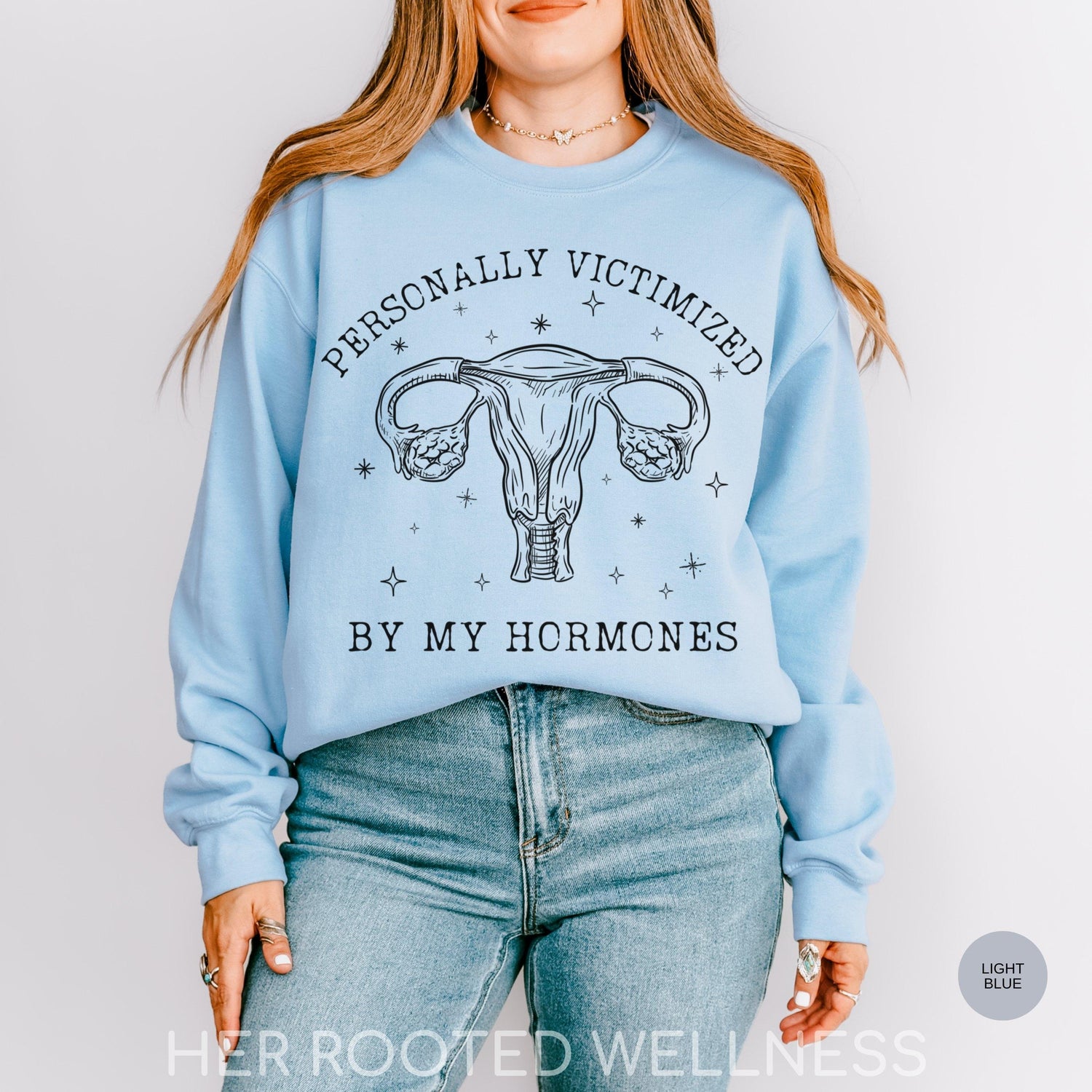 Funny Hormone Sweatshirt, Awareness Sweater for PCOS, PMDD, PMS, Hormonal Endo, Adeno, Period Humor | Perimenopause Menopause Support Gift