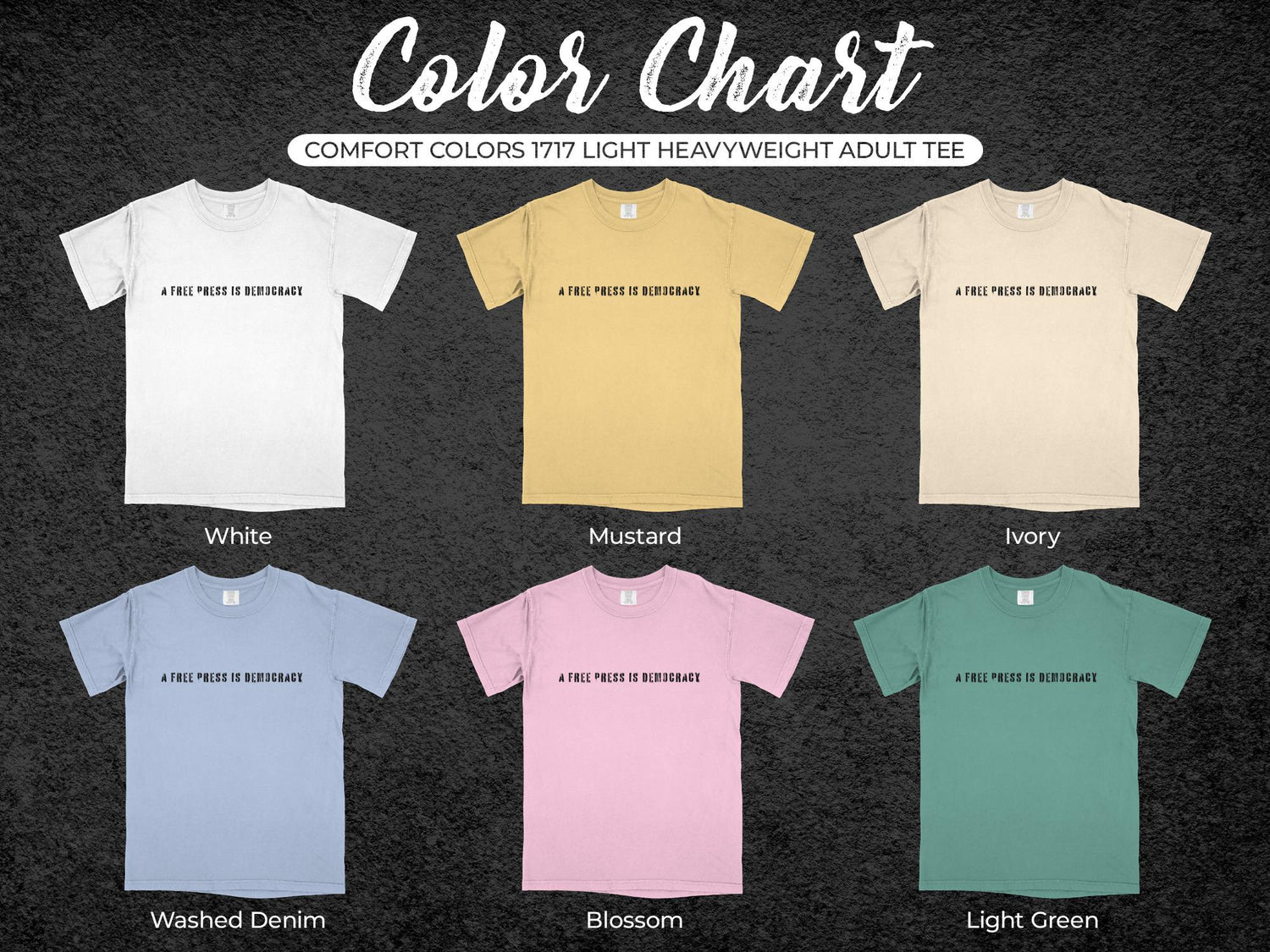 Comfort Colors T-Shirt, Light Heavyweight Tee, Unisex Casual Shirt, 6 Color Options, Graphic Tee, Soft Cotton, Summer Top