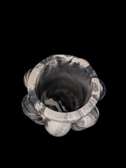 Modern Concrete Bubble Jar: Decorative Storage Organizer