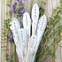 Hand Stamped Vintage Silverplate Garden Marker: Herb & Veggie Plant Label