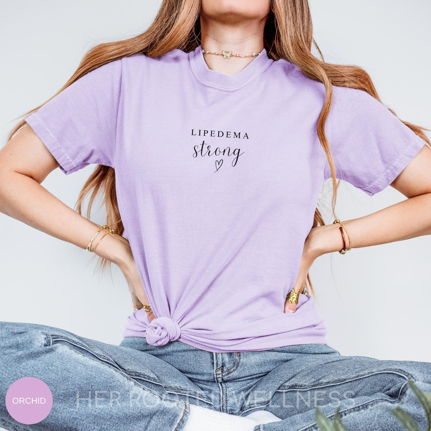 Lipedema Strong Shirt | Comfort Colors Lipoedema Awareness Tee | Adipose Disease T-Shirt | Fat Disorder Advocacy Gift, Lipadema Apparel