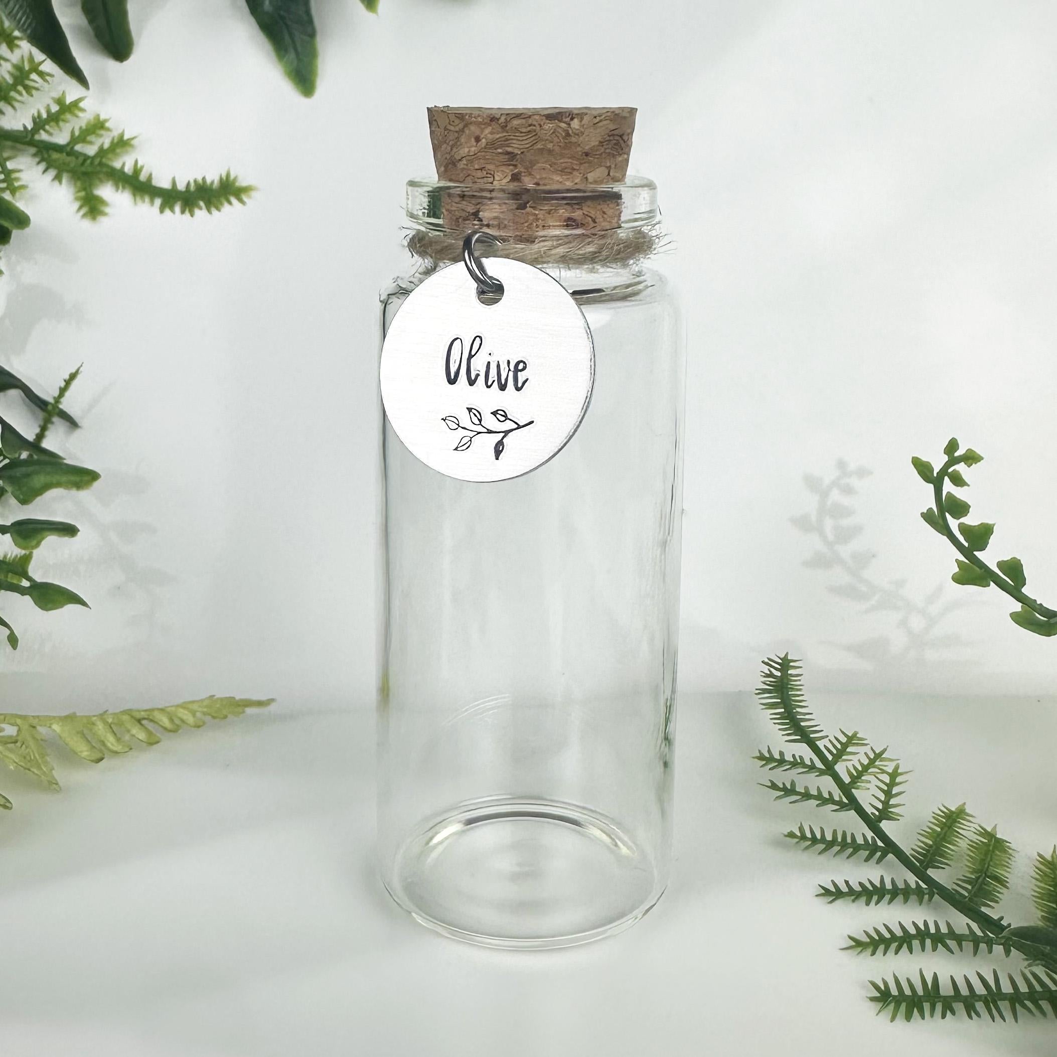 Custom Pet Fur and Whiskers Memorial Jar: Handcrafted Keepsake, Aluminum Charm