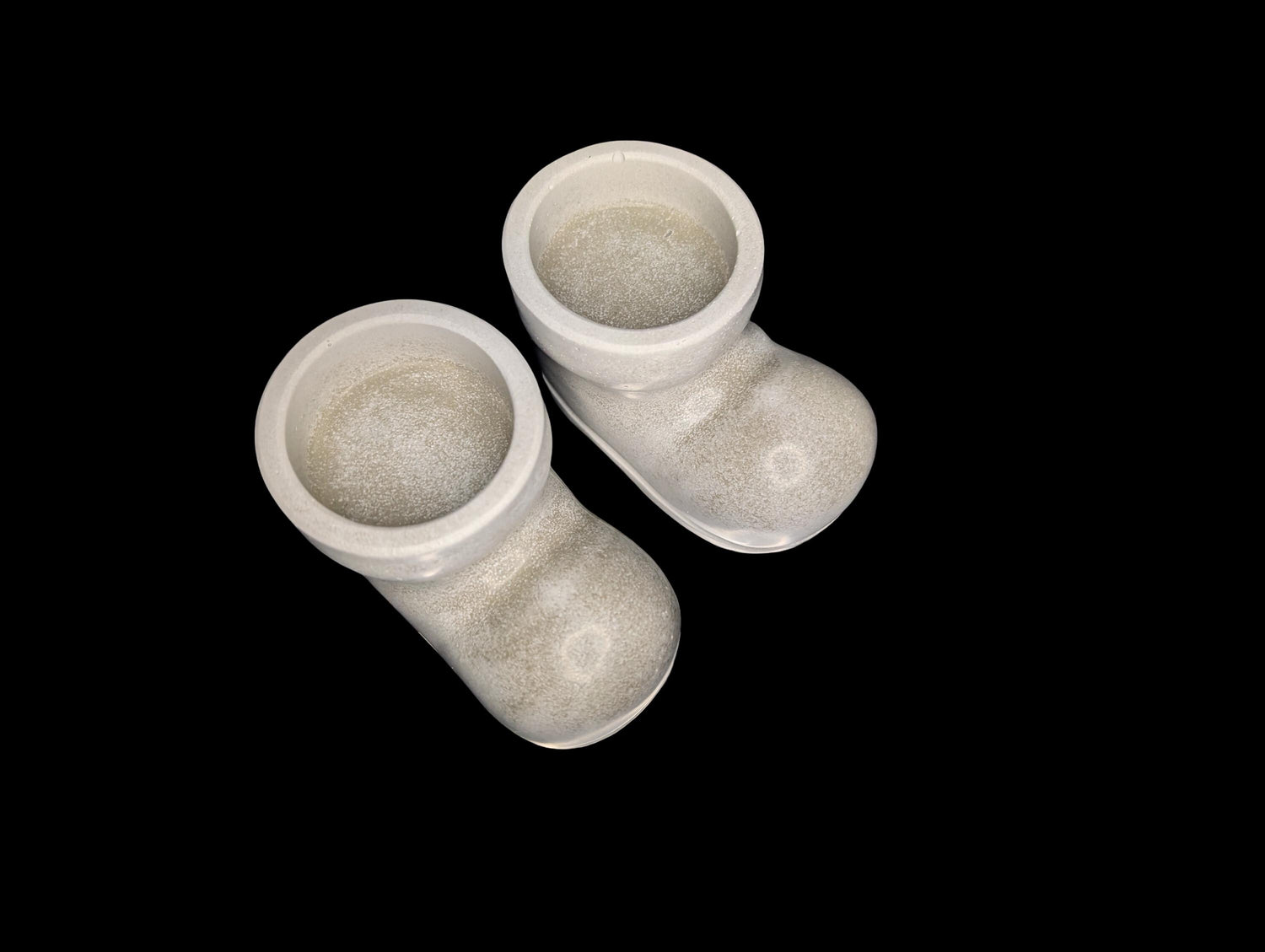 Concrete Santa Boot Tea Light Holders (Set of 2) - Christmas Decor