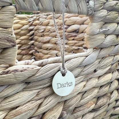 Hand-Stamped Brass Home Organization Labels: Custom Laundry &amp; Bathroom Decor