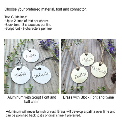 Home Organization Labels: Hand Stamped Custom Kitchen &amp; Pantry Decor in Aluminum and Brass