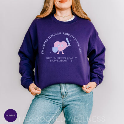 Funny Lipedema Surgery Sweatshirt | Pre Op Lipoedema Jumper, Lipedema Liposuction Surgery Day Crewneck, Medical Humor Sweater, Support Gift