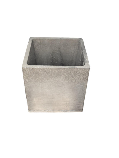 Square Concrete Planter with Drain Hole – 3.9”– Marble, Natural Concrete, or Gray – Indoor Outdoor Succulent or Cactus Planter