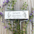 Hand Stamped Brass Garden Tag: Herb & Vegetable Marker