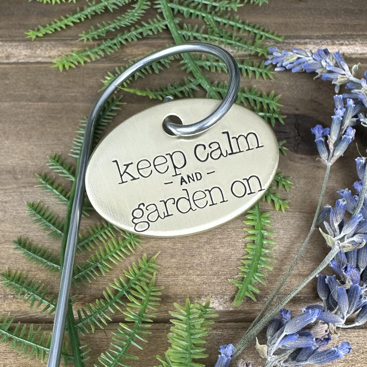 Hand Stamped Plant Label: Herb &amp; Vegetable Garden Marker