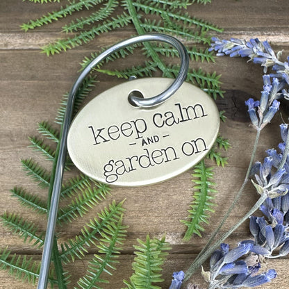 Hand Stamped Plant Label: Herb &amp; Vegetable Garden Marker