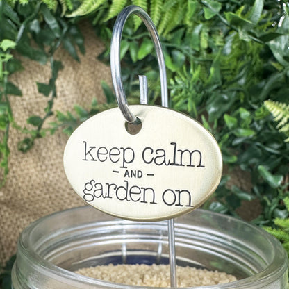 Hand Stamped Plant Label: Herb &amp; Vegetable Garden Marker