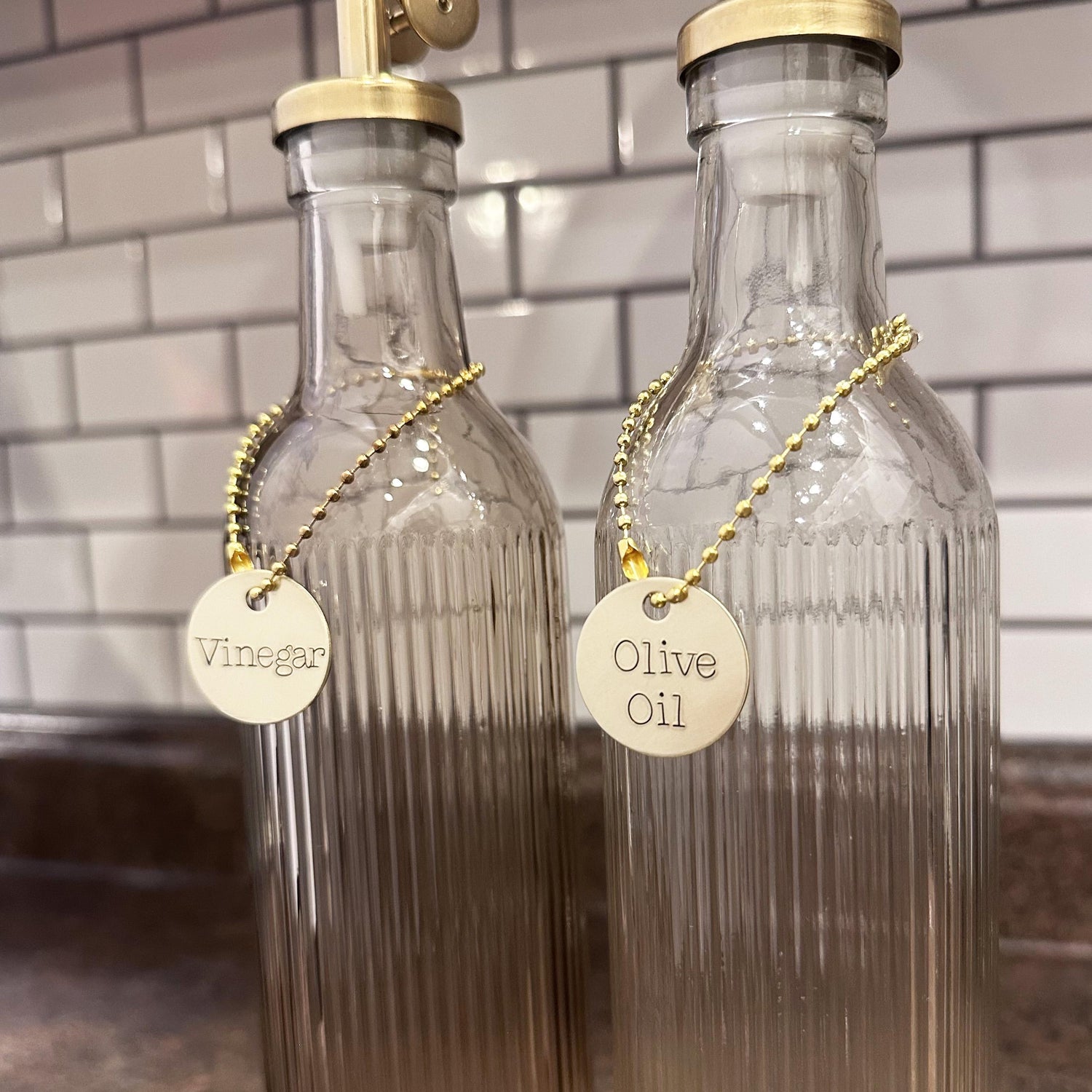 Home Organization Labels: Hand Stamped Custom Kitchen &amp; Pantry Decor in Aluminum and Brass
