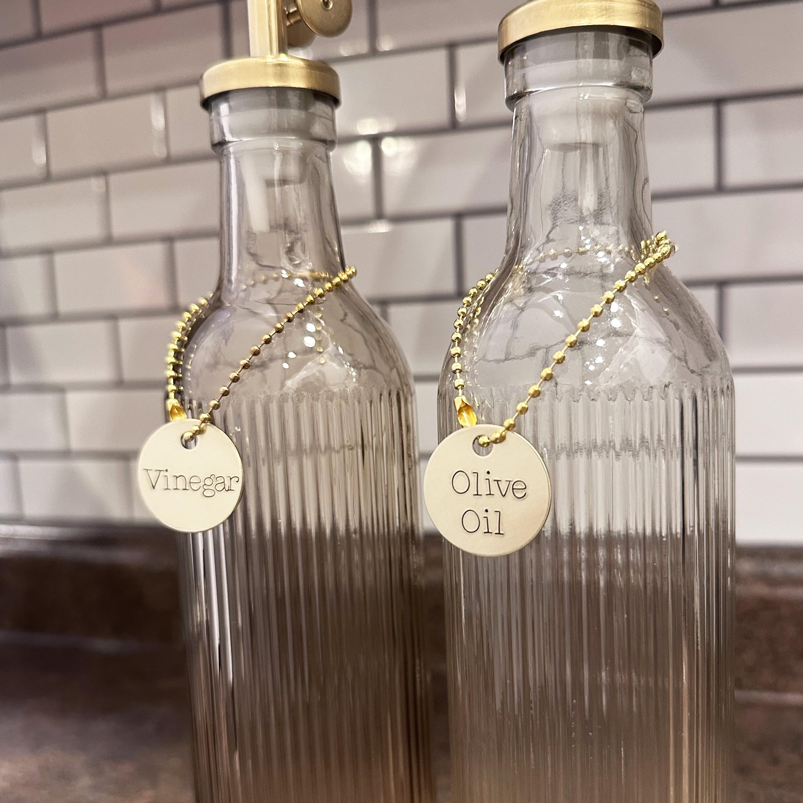 Home Organization Labels: Hand Stamped Custom Kitchen &amp; Pantry Decor in Aluminum and Brass