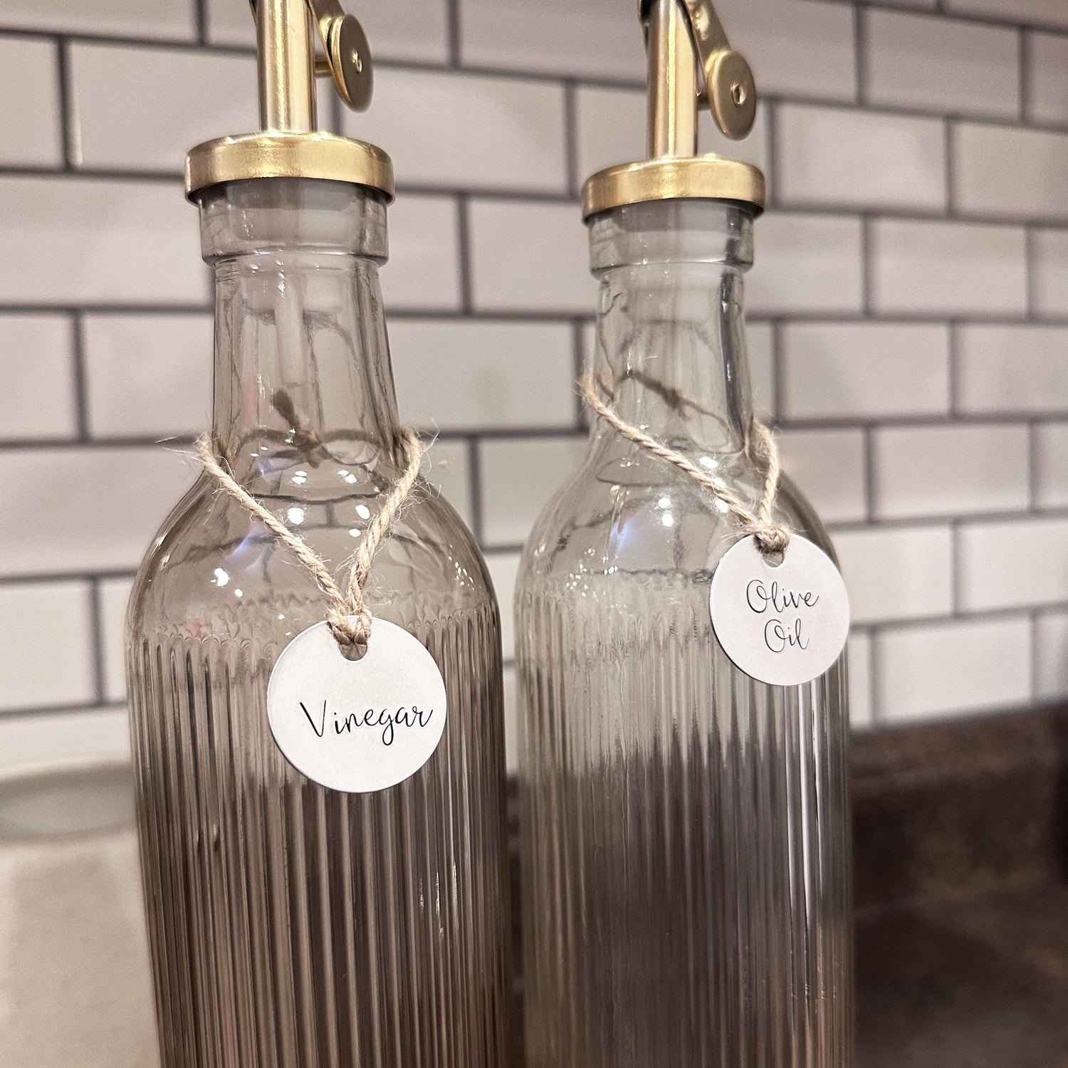 Home Organization Labels: Hand Stamped Custom Kitchen &amp; Pantry Decor in Aluminum and Brass