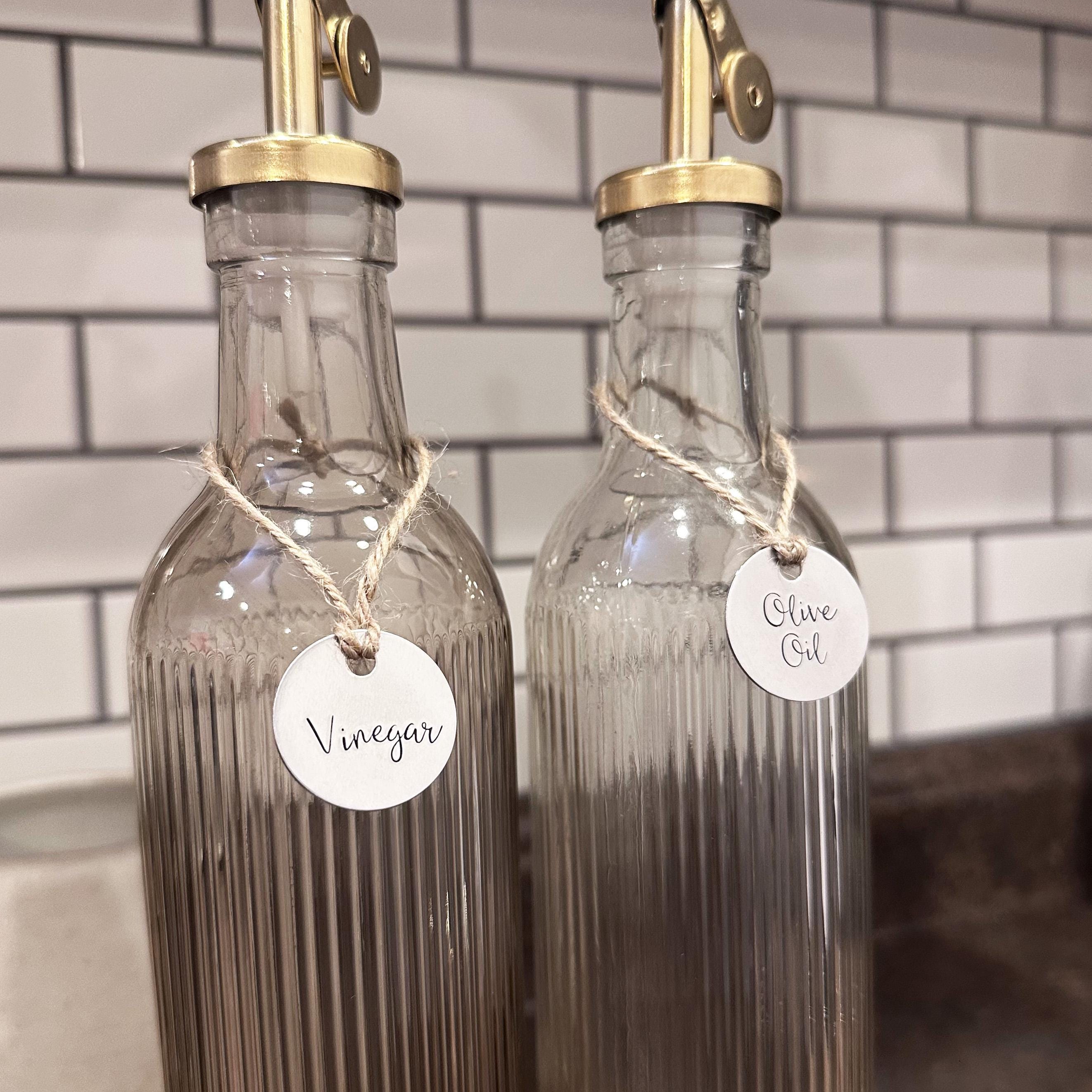 Home Organization Labels: Hand Stamped Custom Kitchen &amp; Pantry Decor in Aluminum and Brass
